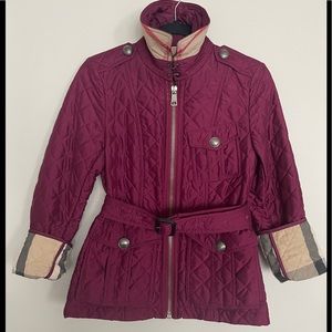 Burberry Brit Quilted jacket short belted trench XS LIMITED EDITION